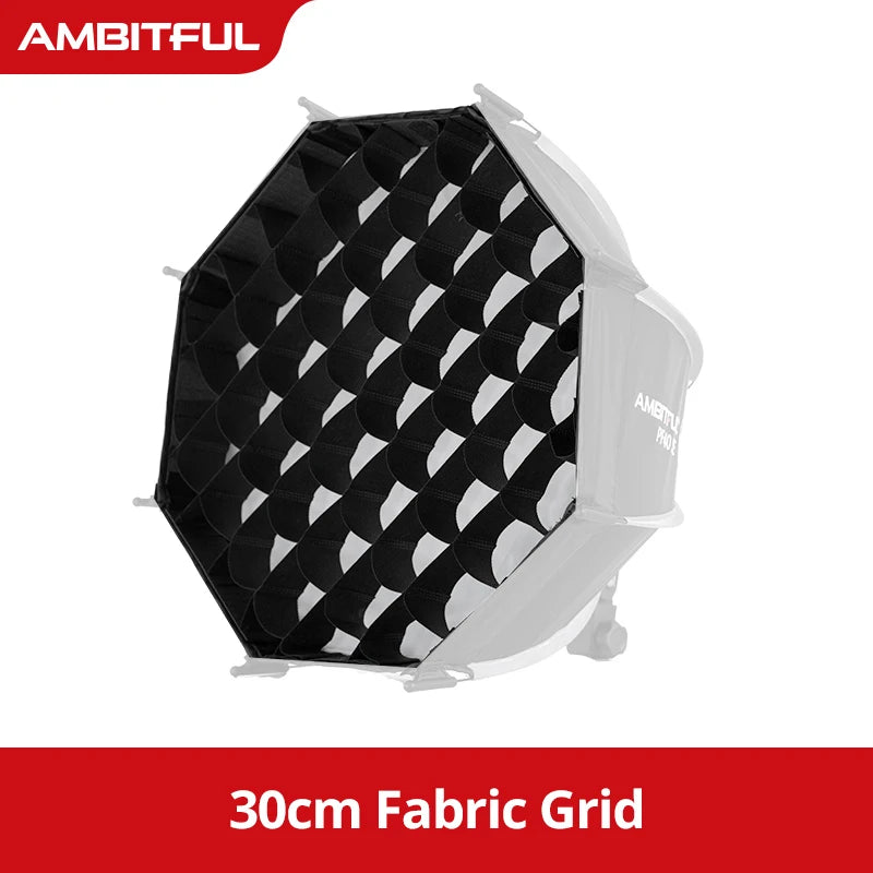 Ambitful Mini Quickly Release Softbox PS45 PS30 50SE Bowens Mount PF30/40SE Ontop Softbox Octagon Softbox+Honeycomb Grid Outdoor