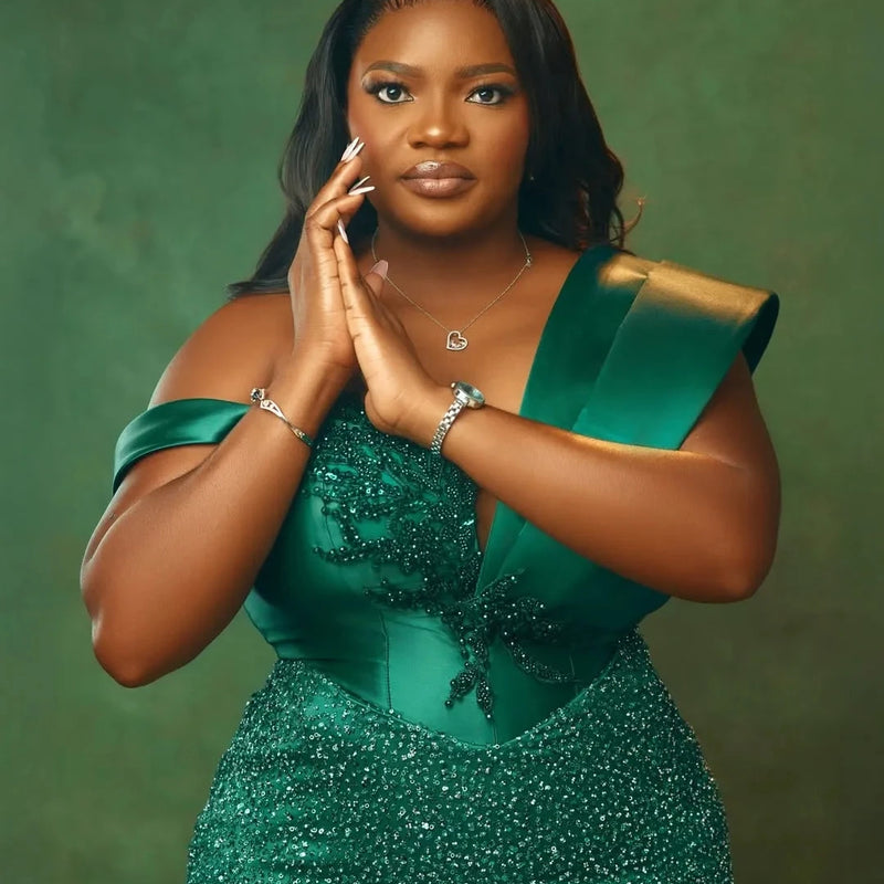 Customized Luxury Aso Ebi Mermaid 3D Lace Pearl | SAMAG