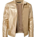Business Style PU Leather Jacket Stand Collar Slim Fit Zipper Coat Multiple Colors Autumn New Arrival Fashion Urban Outerwear