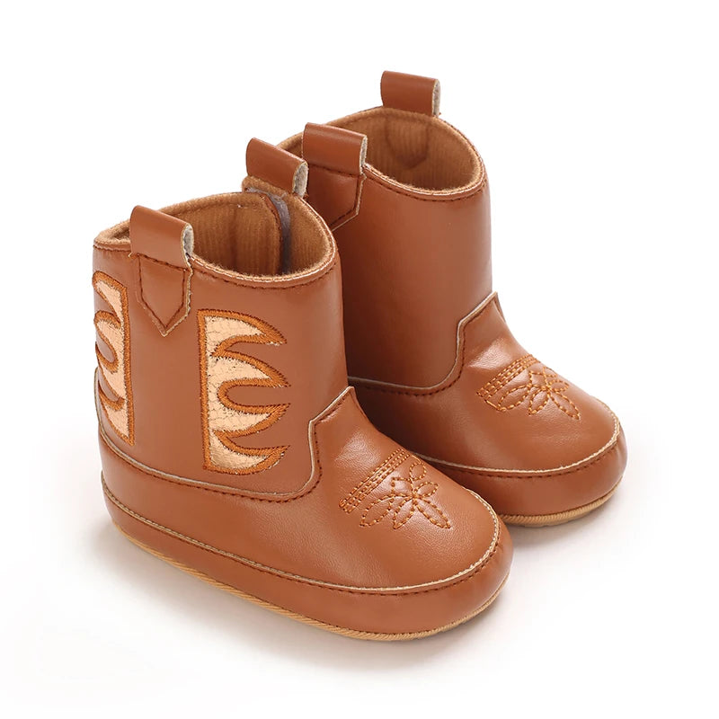 0-18M Infant Baby Autumn Winter Short Boots Soft Cotton Material Rubber Sole Warm Casual Walking Boots