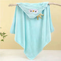 1 Piece Unisex Baby Animal Face Hooded Towel, Unique Animal Design Baby Hooded Towel, Ultra-Soft Newborn Bath Towel, Essential Baby Hooded Towel, Coral Fleece Children's Cartoon Bath Towel Hooded Cape, Bathroom Supplies, Baby