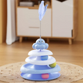 Pet Three-layer ball cat Turntable Octopus-shaped teasing cat stick to relieve boredom toys Fun Puzzle Game pet supplies