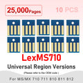 MS710 52D0H00 52D0X00 Toner Cartridge Chip MS811 MS711 for Lexmark MS811 MS810 MS812 MX710 MX711 MX810 MX811 MX812 Printer