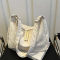 Trendy Women's Soft Cloth Shoulder Bag Solid Color Student Casual Style Big Handbags Crossbody Bags for Women Shoulder Hobos Bag