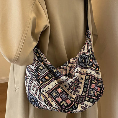 Vintage Female Shoulder Messenger Bag Trend Simple Zipper | SAMAG