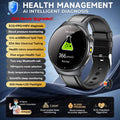 2026New AI-Diagnosis Care Smartwatch ECG+PPG Accurate Uric Acid Blood Pressure Body Fat Five organ Fitness Waterproof Smartwatch