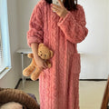 Thickened Warm Plus Size Ladies Pyjamas Flannel Winter | SAMAG