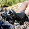 Short Rain Boots Men Fashionable New Rain Boots Work Fishing Waterproof Water Shoes Outdoor Non-slip Rubber Shoes Wear-resistant