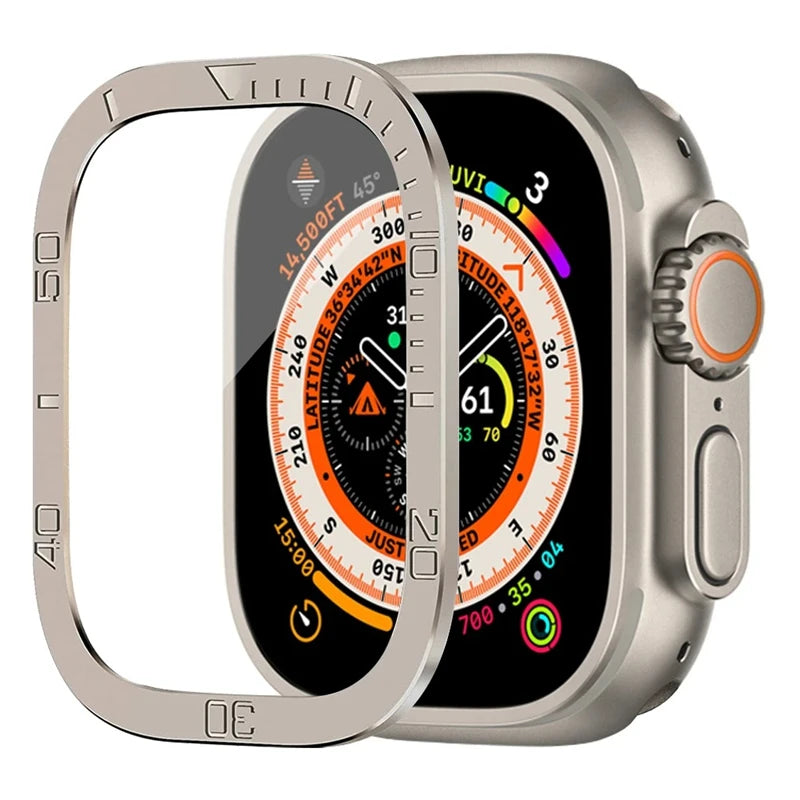 HD/privacy Anti - Scratch Screen Protectorfor Apple Watch Ultra 2 49mm Aluminium Alloy Case+Tempered - Visuel 18 | SAMAG