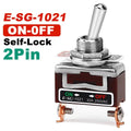 High Current Toggle Switch 2/3/4/6/8/9/12Pin Self Reset/Self-locking Switch Copper Pin 32A 250VAC Push Button Switch