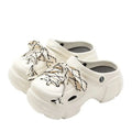 All-weather anti-slip thick-soled eva upper home and beach slippers with holes