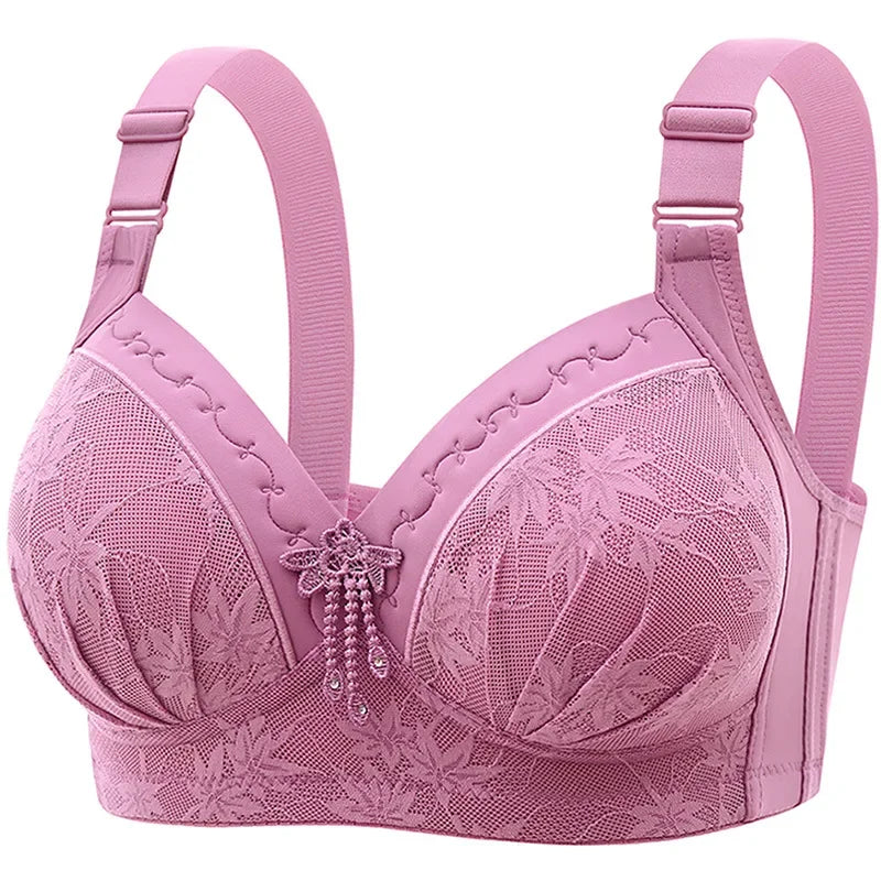 Underwire women's big sixe underwear erotic lingerie sexy bras push up bra  push-up bras Four-row Bra For Front Opening Bras