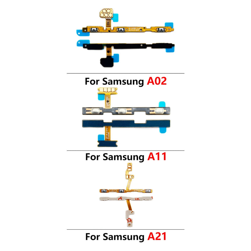 NEW Tested Volume Side Button Power Switch On Off Button Flex Cable For Samsung A01 A02 A11 A12 A21 A31 A41 A51 A71