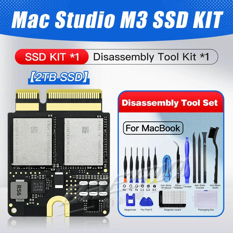 MAC Studio M1 SSD Solid State Drive Kit Compatible Storage Toshiba/San Disk 4T/8T New Particles Upgrade Memory DIY Reair Kit