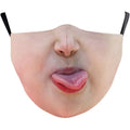 Smile Print Mask With Pocket Unisex Funny 3d Masks For Women Adult Face Scarf Adult Protec Mouthmask Outdoor Party Cosplay Mask