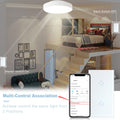 BSEED WIFI Double Light Switches 2/4/6 Gang 1/2/3 Way Wireless Touch Sensor Wall Switches Google Alexa Smart Life App Control