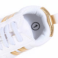 Toddler Baby Girl Shoes 0 to 3 6 9 12 18 24 Months Casual Cute Gold White Baby Boy Shoes First Walkers Soft Crib Shoes Infantil