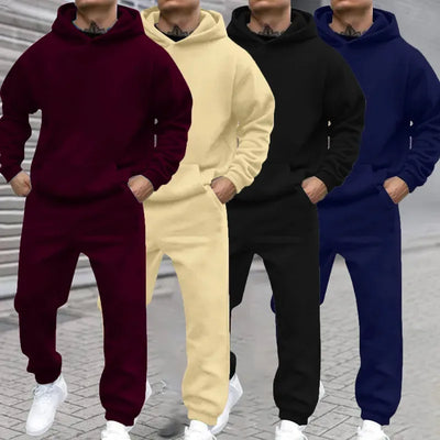 Colorful Urban Style Autumn And Winter Products Men's Hooded Sweatshirt And Pants Set Street Wear Collection | SAMAG