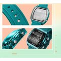 SMAEL Outdoor Sports Watches Fashion Leisure Men Watches 5ATM Waterproof Rectangle 8108 LCD Display Digital Student Wristwatches