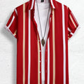 Men Women Shirts Colorful Striped Pattern Print Design | SAMAG