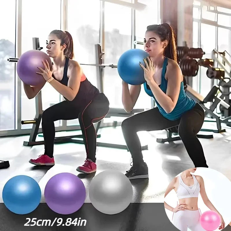 25cm Mini Yoga Ball Pilates Exercise Gymnastic Fitness Balance Core Indoor Training Explosion-proof Ball Home Exercise Equipment