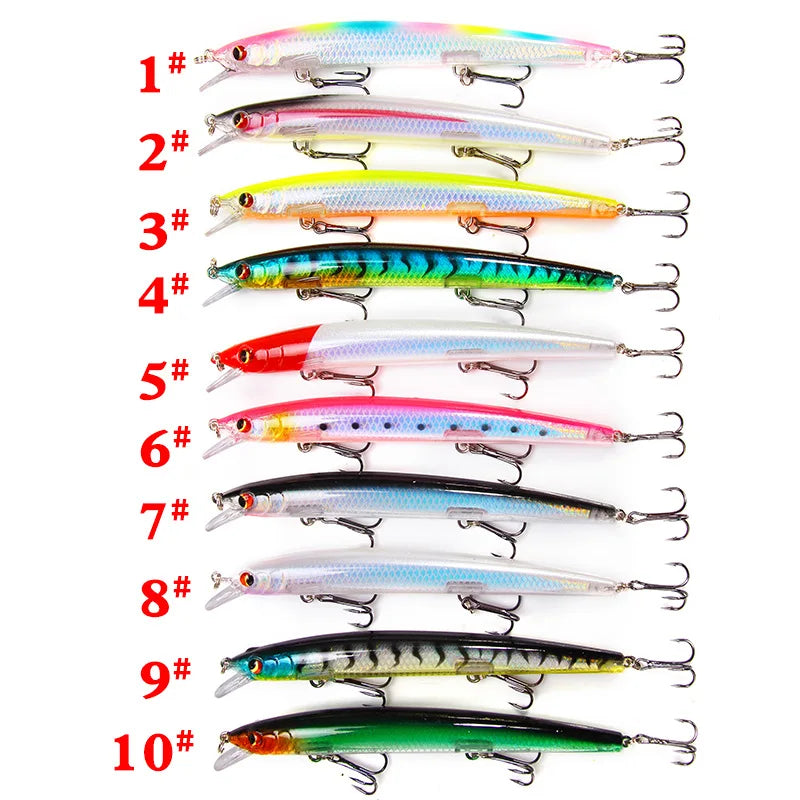 Big Laser Minnow Fishing Lures 13.5cm15g Hard Bait Crank | SAMAG