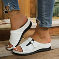 Women Summer Platform Wedge Sandals Open Toe Casual Chic Dressy Slippers Comfortable Clogs Elegant Mules Shoes