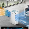 Windowless Portable Air Conditioner, 24.1" Evaporative Air Cooler with Remote, 3 Speeds, Digital Display, 12H Timer, 2 Gal Water Tank