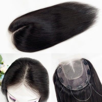 4x4inch Lace Front Human Hair Topper HD Wefted | SAMAG