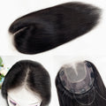 4x4inch Lace Front Human Hair Topper HD Lace Wefted Topper with Adjustable Elastic Band Virgin European Hair Women Hairpieces