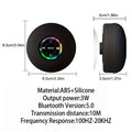 Portable Wireless Bluetooth Speaker LED Light IPX4 Waterproof Loudspeaker Outdoor Bathroom Large Suction - Visuel 6 | SAMAG