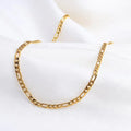 20-60CM Hot sale 18K gold Filled 4MM Necklaces sideways chain for Men woman Boy lady fine Jewelrys Wedding party