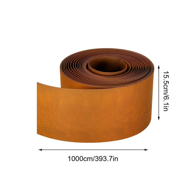 Garden Border Lawn Edging Multi Edge Modern Tall Metal Steel Edge Weathering Resistant Steel for Greenhouse Garden Yard Patio