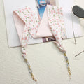 Silk Ribbon Glasses Chains Fashion Boho Acrylic Sunglasses Lanyard Holder Mask Strap Hang on Neck Eyewear Girl Gift Jewelry