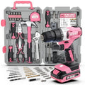 Tool Set with 8V Drill Home DIY Repair and Maintenance, Cordless USB Electric Driver, Hand Kit for Women - View 10 | SAMAG