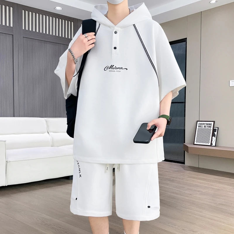 T Shirts + Shorts Summer Fashion Sportswear Men's Casual | SAMAG
