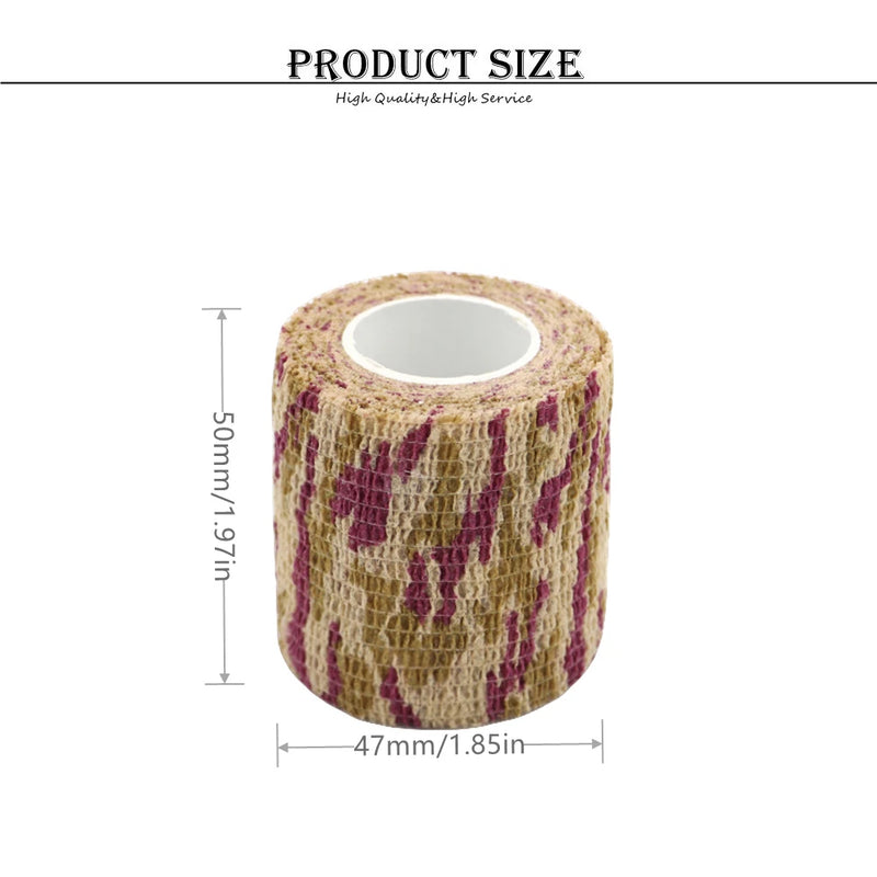 1 Roll U Pick 4.5m*5cm Waterproof Outdoor Camo Hiking Camping Hunting Camouflage Stealth Tape Wraps
