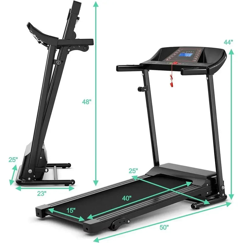 Compact Manual Incline Treadmill with 12 Workout | SAMAG