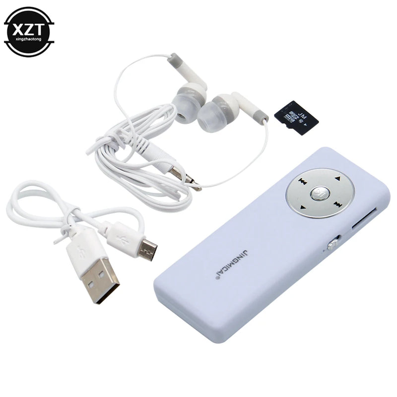 Mini Portable MP3 Player Student Sport MP3 Music Player Fashion Simple Solid Player MP3 with Memory Card Sets School Supplies