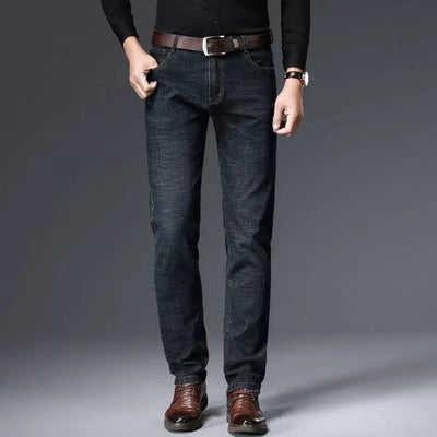 Men's Casual Straight Stretch Jeans Spring Autumn | SAMAG
