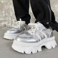 Height increasing 7CM men's shoes IG dad shoes sporty and versatile  summer breathable mesh thick sole derby shoes