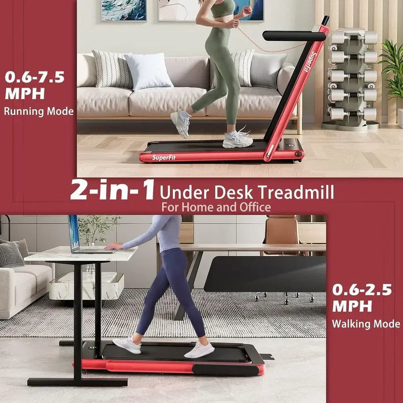 Dual - Function Desk Treadmill with 2.5HP Motor, Smart App - View 2 | SAMAG