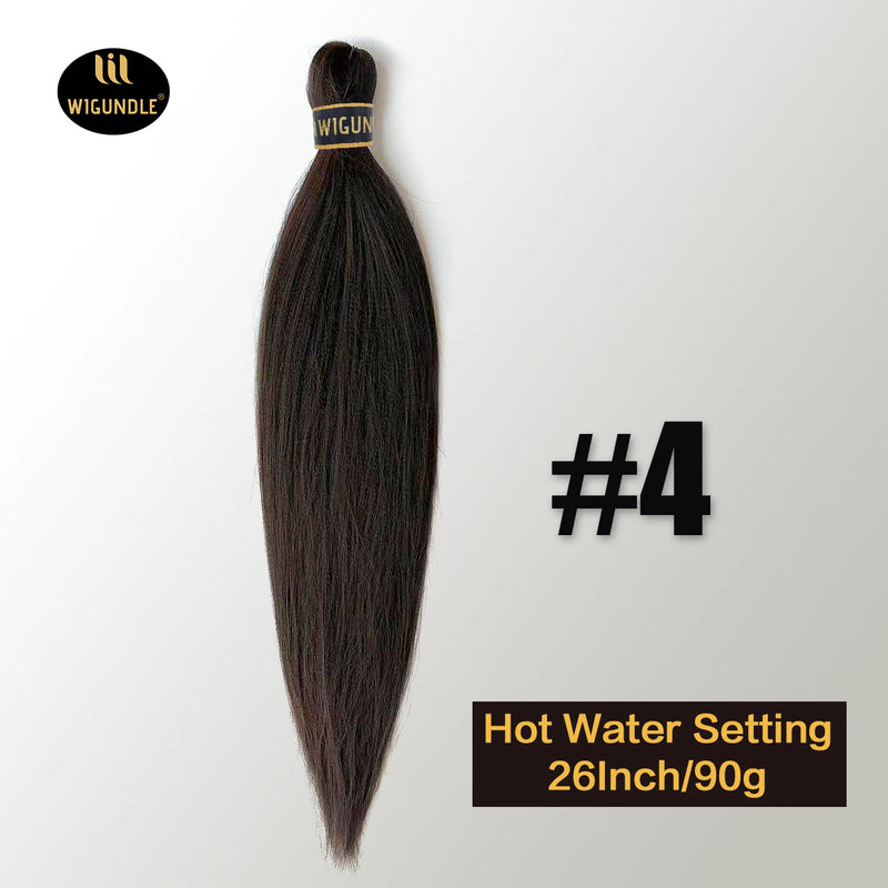 Kanekalon 26inch Hot Water Set Pre Stretched Jumbo Braiding Hair Box Twist Braids Synthetic Hair Extensions For Women Soft Yaki
