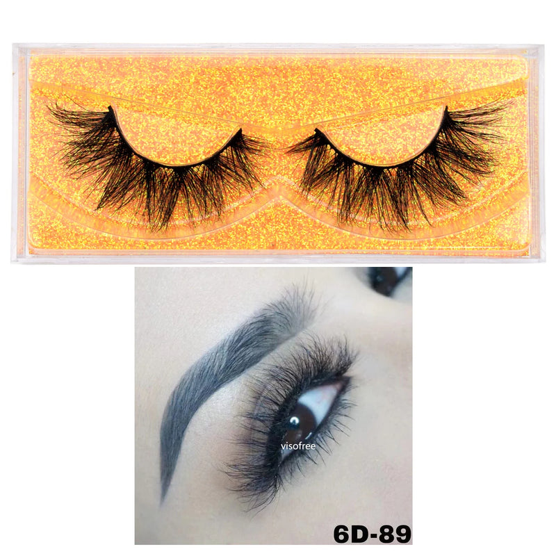 Visofree Mink Lashes 3D Mink Eyelashes 100% Cruelty free Lashes Handmade Reusable Natural Eyelashes Popular False Lashes Makeup