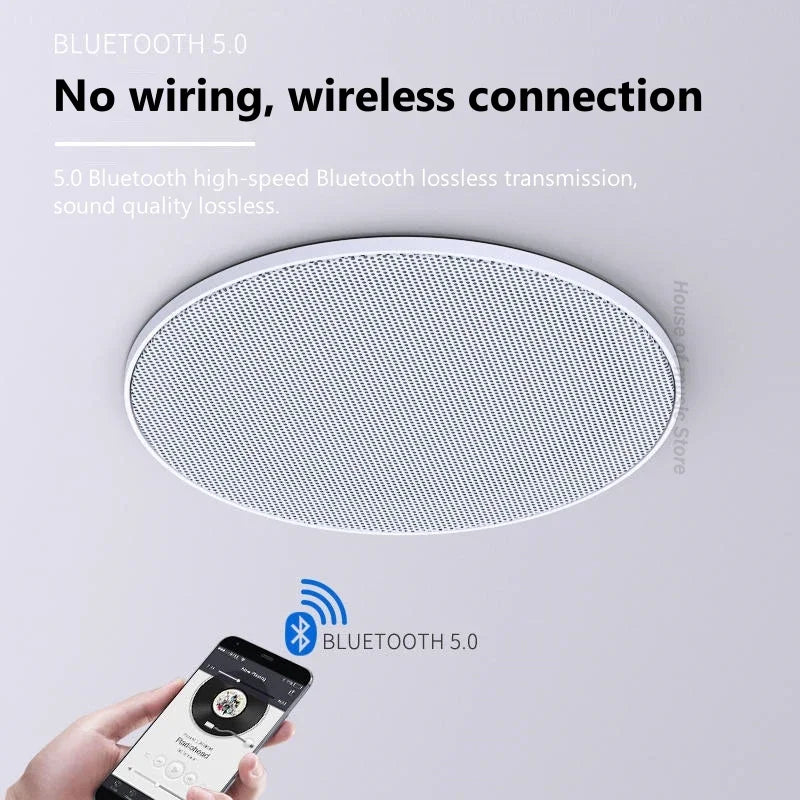High Quality Home Theater Ceiling Speakers 30W High Power Host Wiring-free Wireless Bluetooth Connection With Remote Control