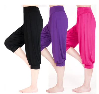 /lot Woman Modal Yoga Pants Female Summer Solid Belly | SAMAG