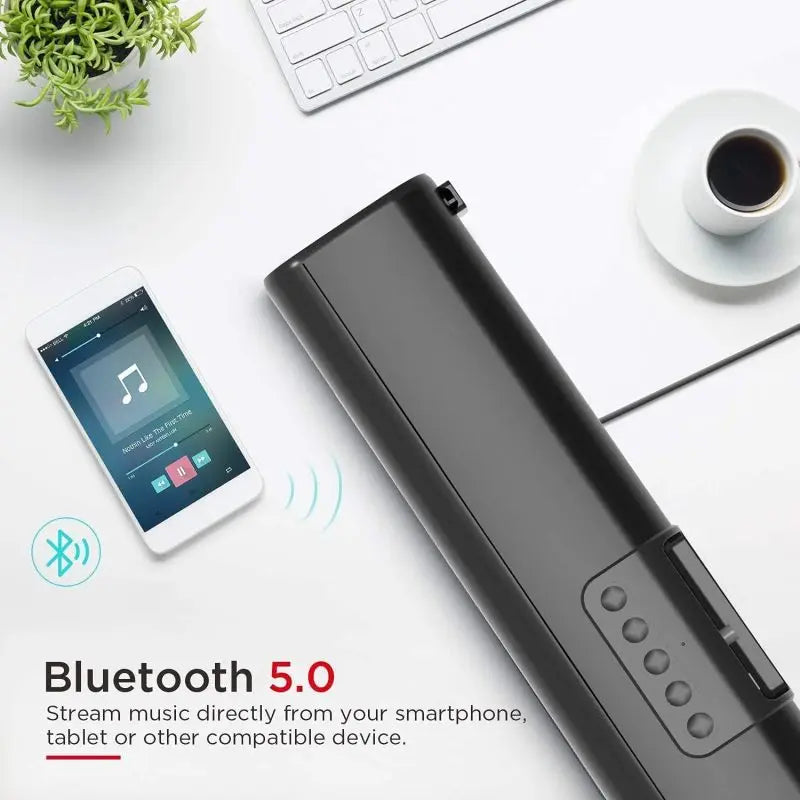50W High Power Bluetooth Speaker Support HDMI COAX ARC USB Input Playback TV Sound Bar Stereo Home Theater Subwoofer With Remote