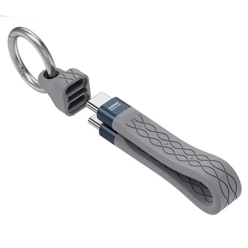 USB C Keychain,Thunderbolt 4 Short USB C Keychain Cable with 240W PD Fast Charging 40Gbps Data Transfer,8K@60Hz Durable Cable