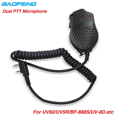 Original Baofeng UV 82 Dual PTT Speaker Mic Microphone | SAMAG