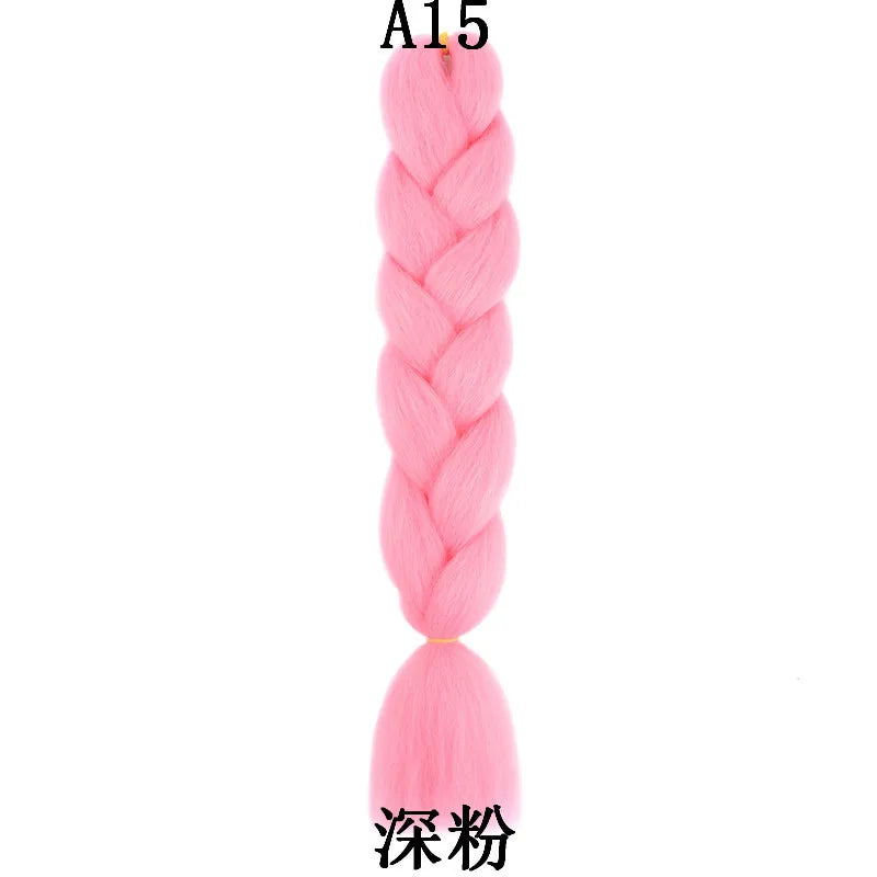100g 24inch Jumbo Braiding Hair Synthetic Braiding Hair Braid in Hair Extensions Braids Hair for Twist for Daily Cosplay